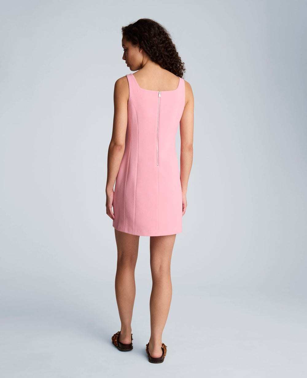 Kenneth Cole Sculpted Neck Mini Fit and Flare Dress