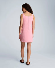 Kenneth Cole Sculpted Neck Mini Fit and Flare Dress