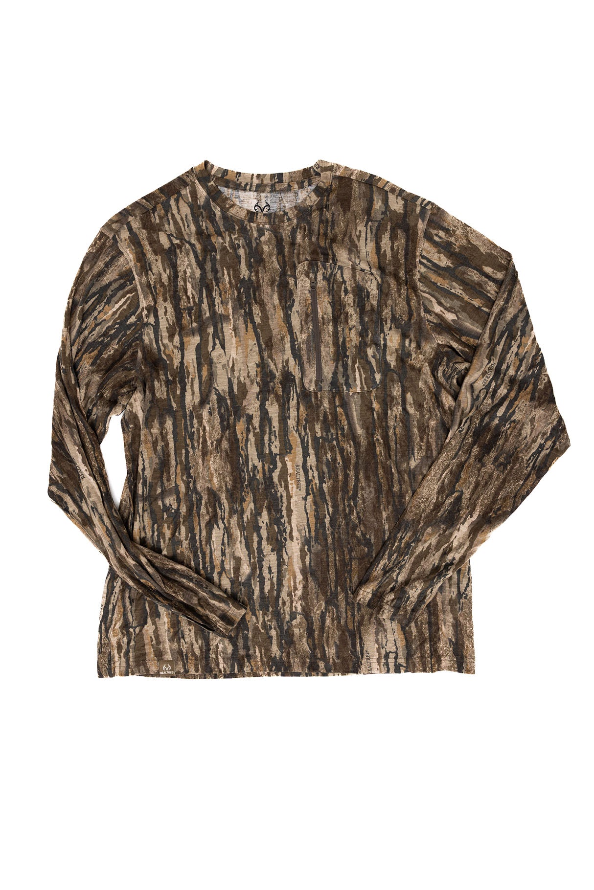 Realtree Bamboo Long Sleeve Crew Neck Camo Shirt