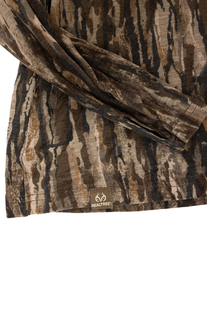 Realtree Bamboo Long Sleeve Crew Neck Camo Shirt