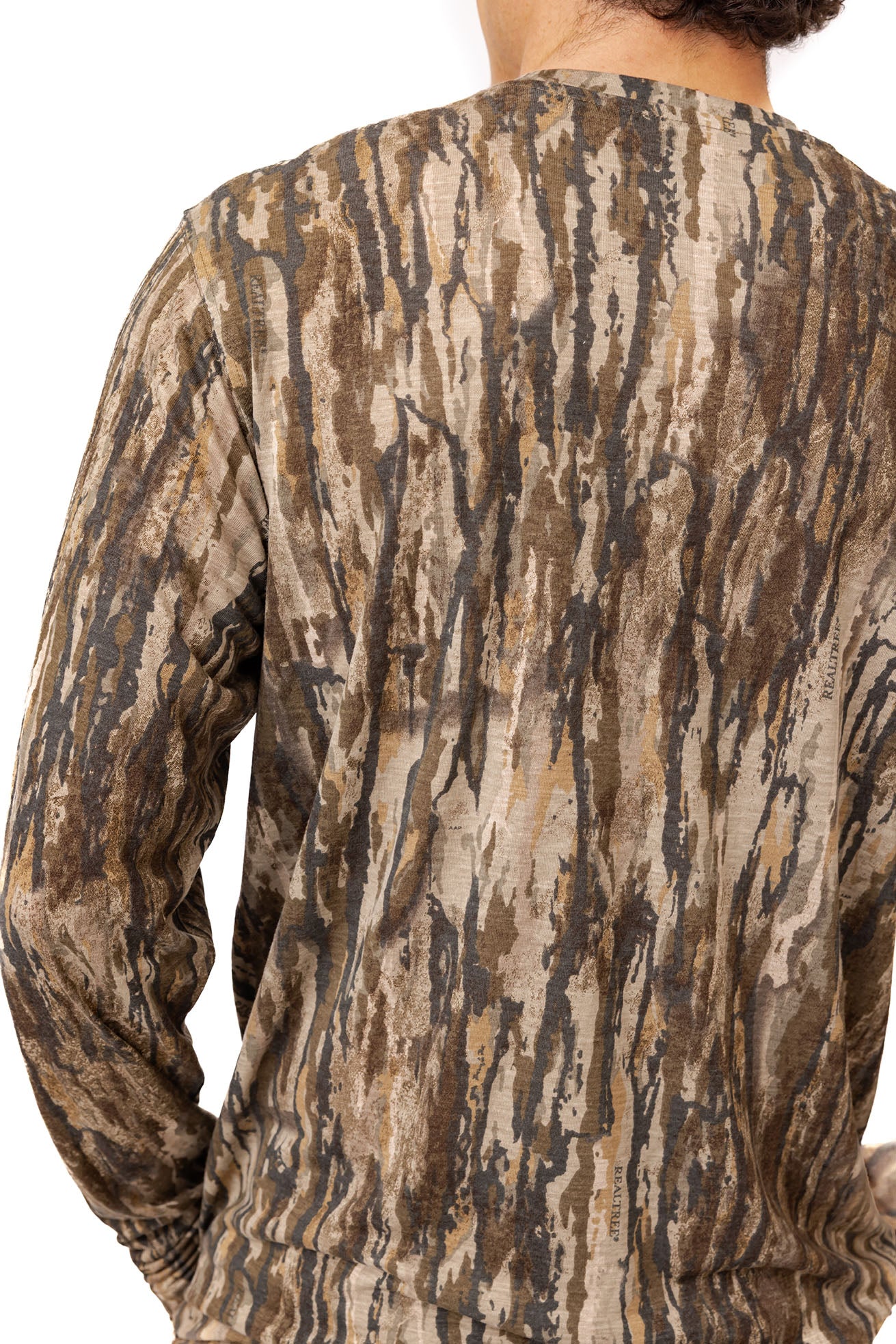 Realtree Bamboo Long Sleeve Crew Neck Camo Shirt
