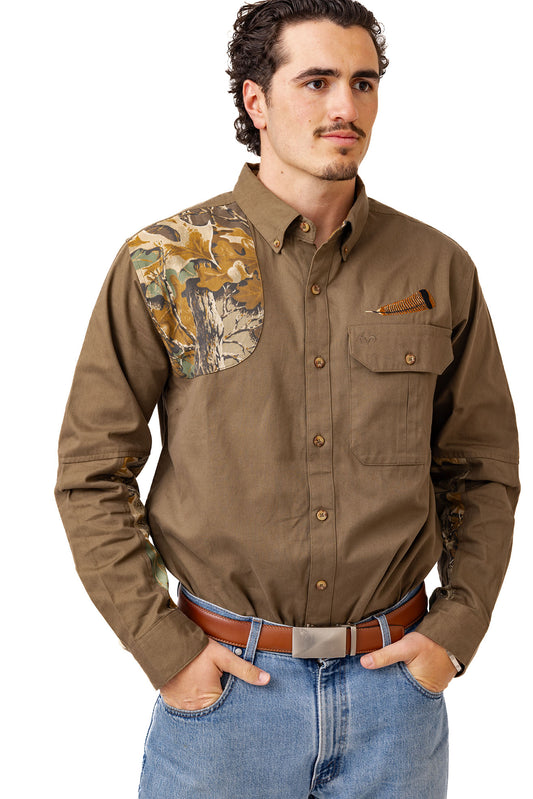 Realtree Icon Button Down Camo Shooting Shirt - Realtree Advantage Classic