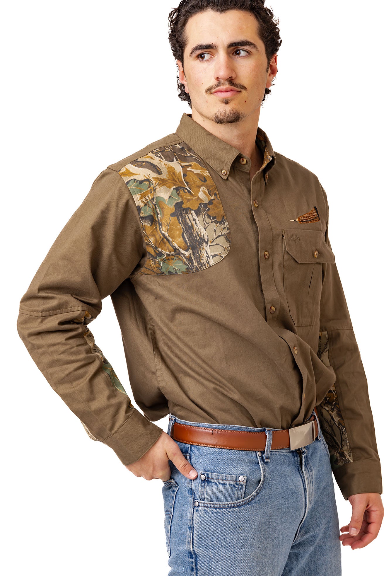 Realtree Icon Button Down Camo Shooting Shirt - Realtree Advantage Classic