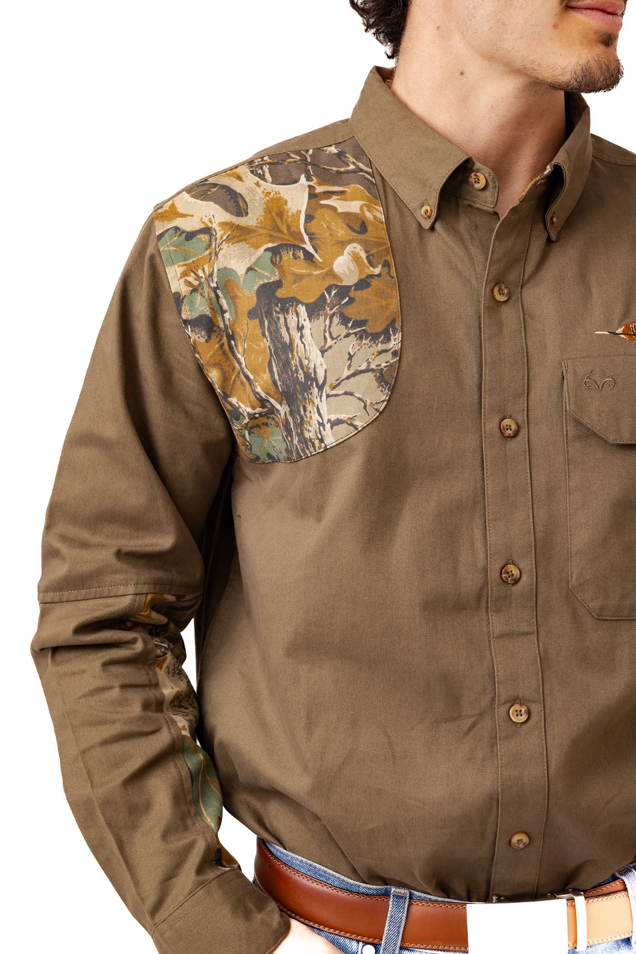 Realtree Icon Button Down Camo Shooting Shirt - Realtree Advantage Classic