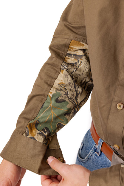 Realtree Icon Button Down Camo Shooting Shirt - Realtree Advantage Classic
