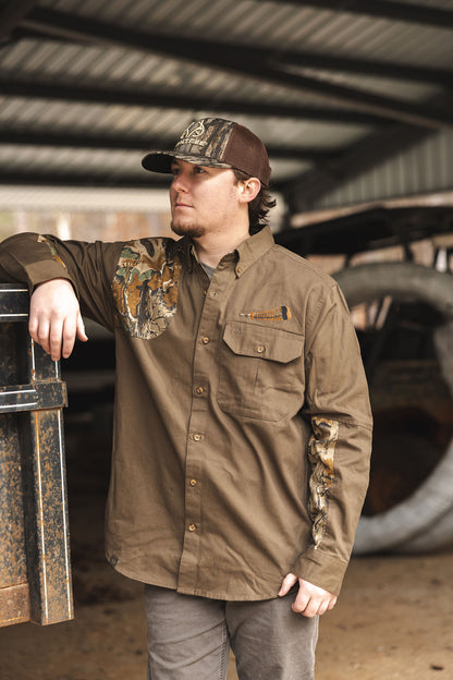 Realtree Icon Button Down Camo Shooting Shirt - Realtree Advantage Classic