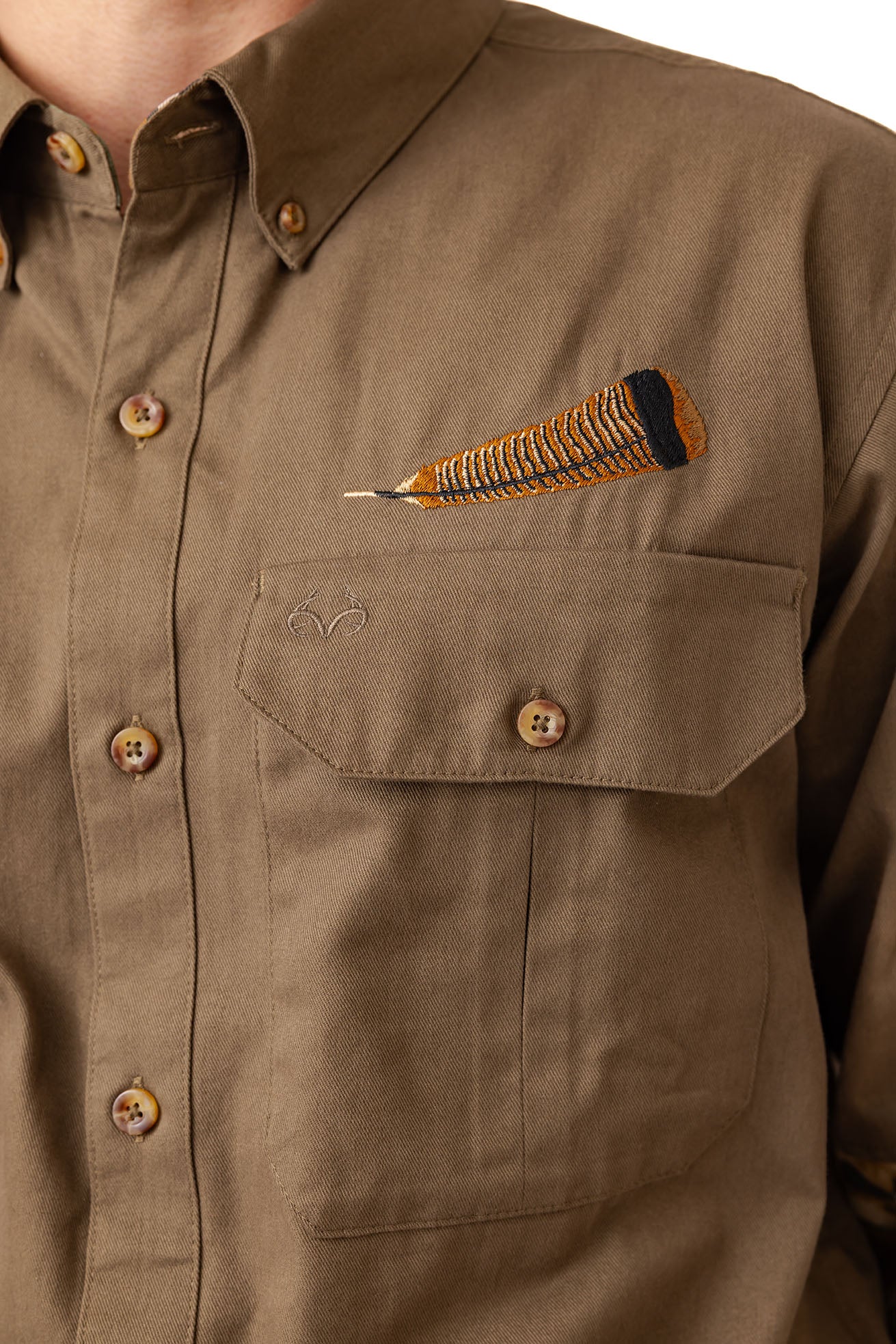Realtree Icon Button Down Camo Shooting Shirt - Realtree Advantage Classic