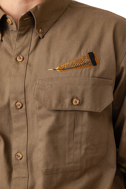 Realtree Icon Button Down Camo Shooting Shirt - Realtree Advantage Classic