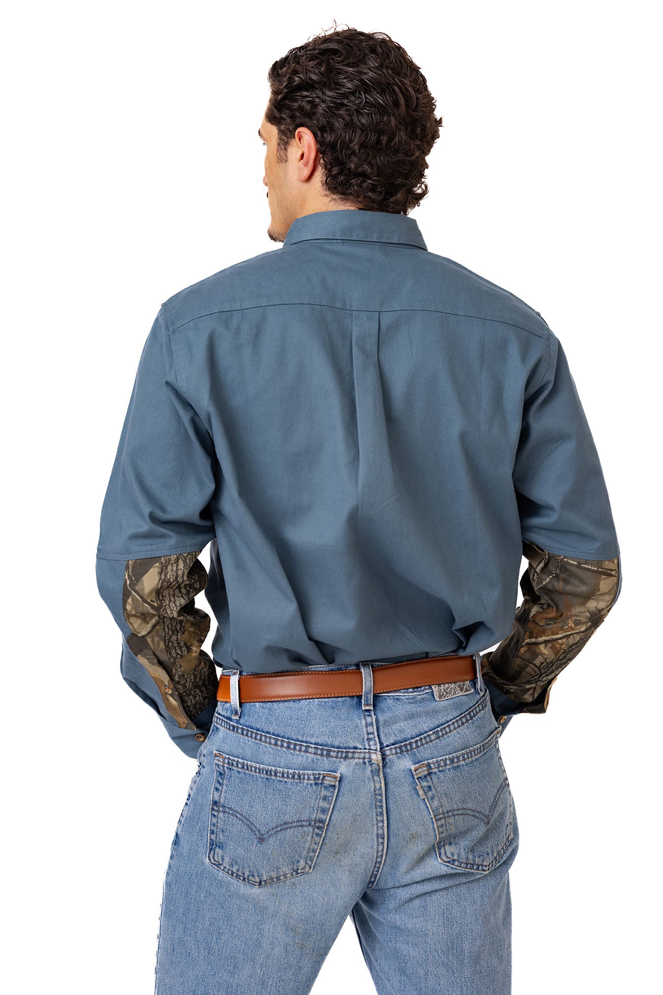 Realtree Icon Button Down Camo Shooting Shirt - Realtree Hardwoods