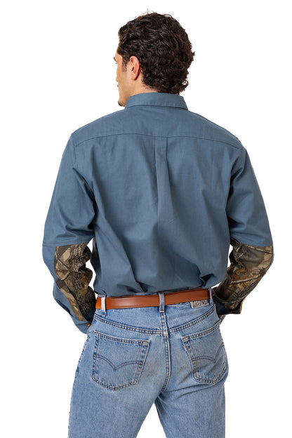 Realtree Icon Button Down Camo Shooting Shirt - Realtree Hardwoods