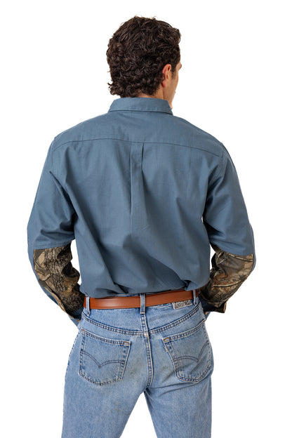 Realtree Icon Button Down Camo Shooting Shirt - Realtree Hardwoods