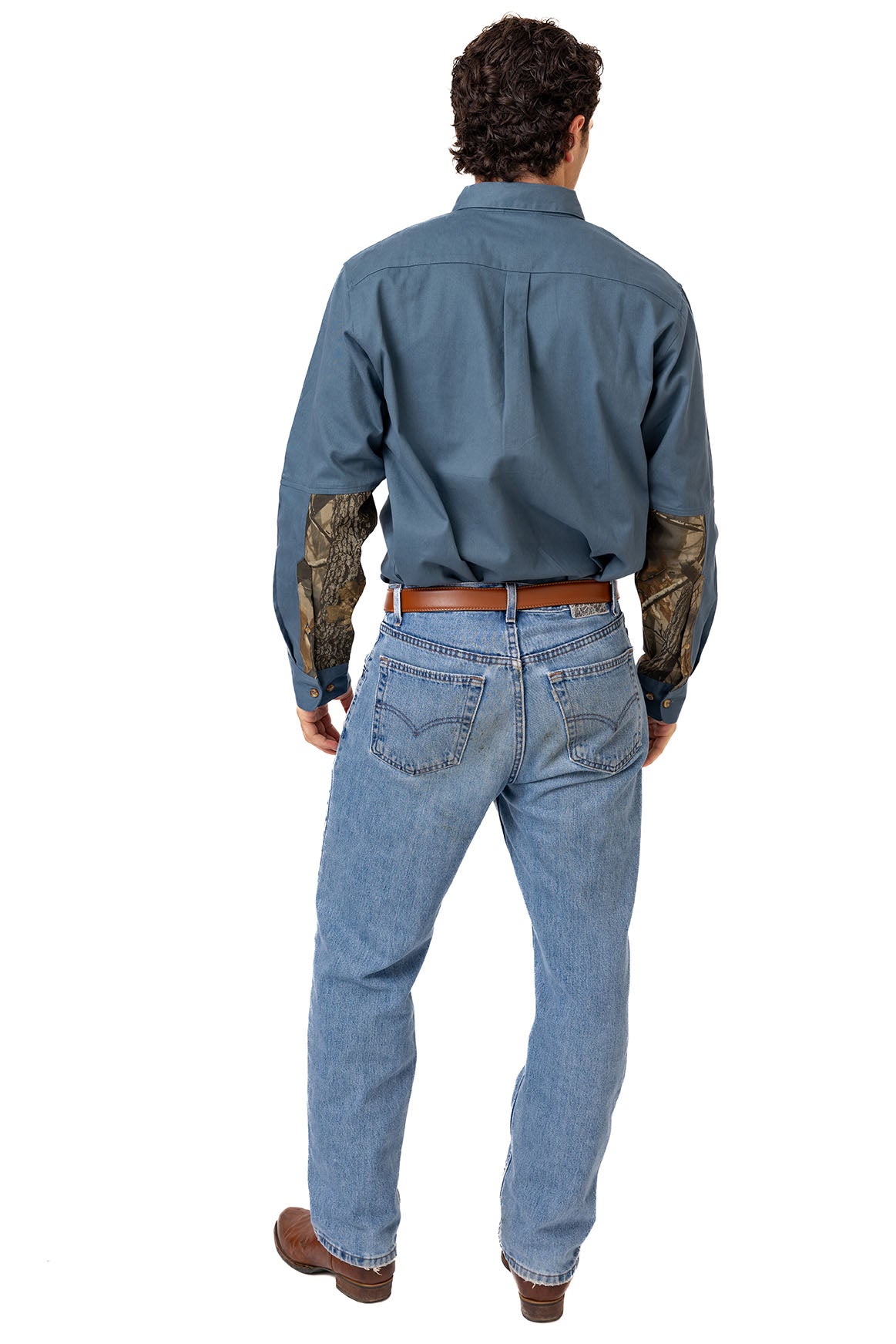 Realtree Icon Button Down Camo Shooting Shirt - Realtree Hardwoods