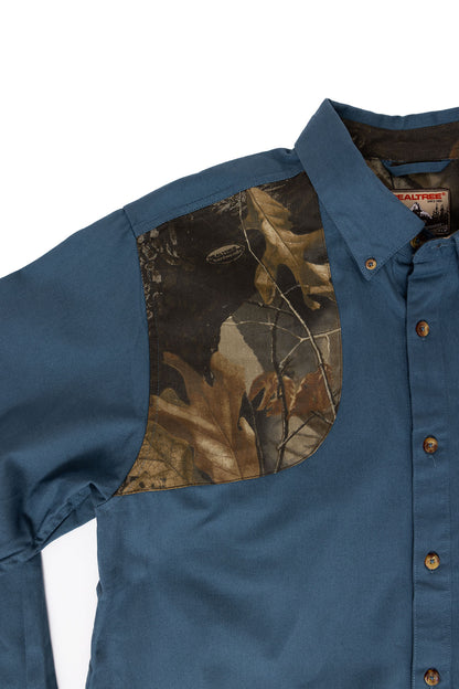 Realtree Icon Button Down Camo Shooting Shirt - Realtree Hardwoods
