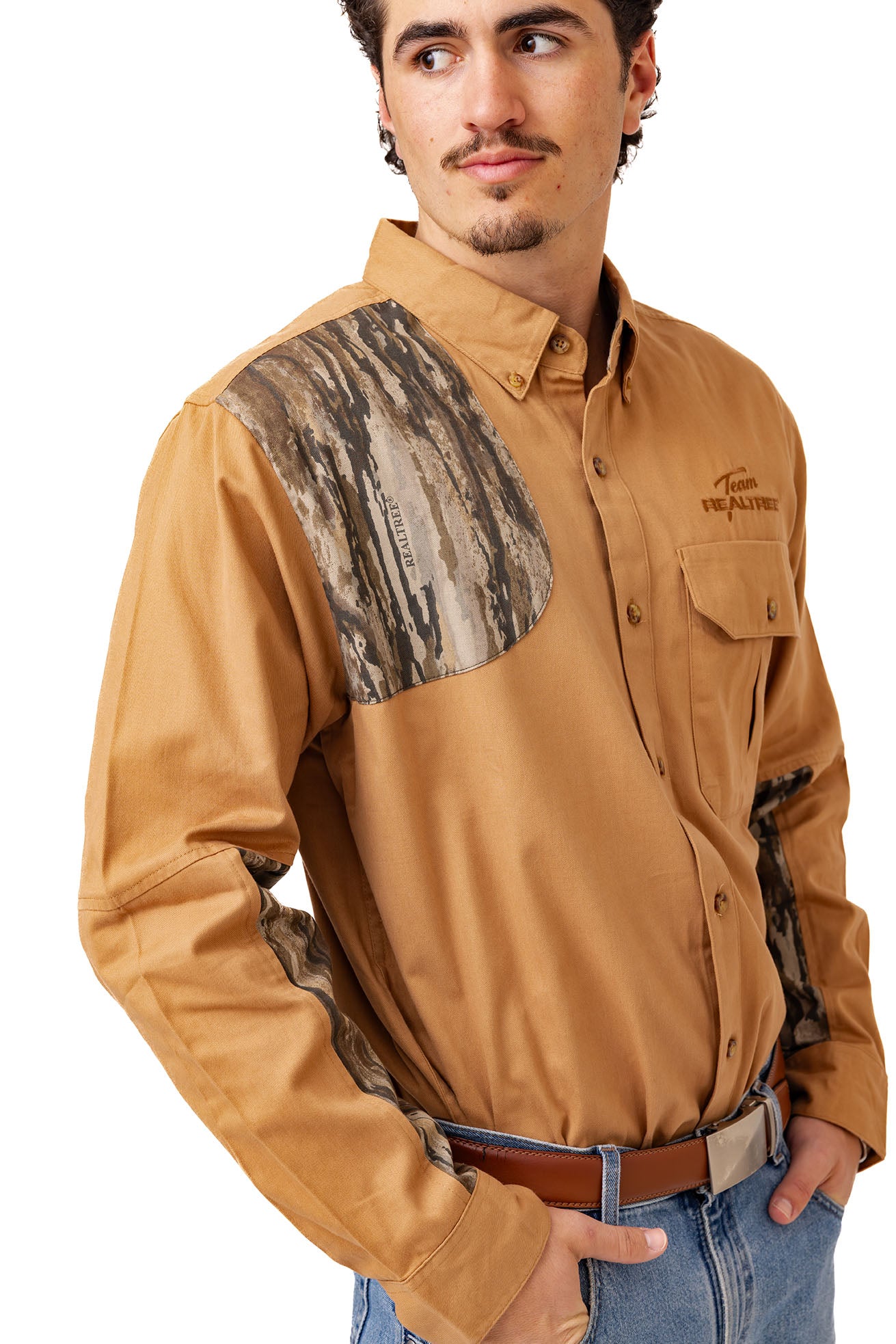 Realtree Icon Button Down Camo Shooting Shirt