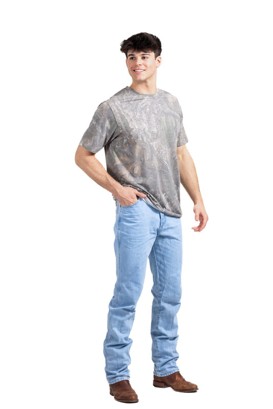 Realtree Tri Blend Short Sleeve Faded Camo Shirt - Realtree APX