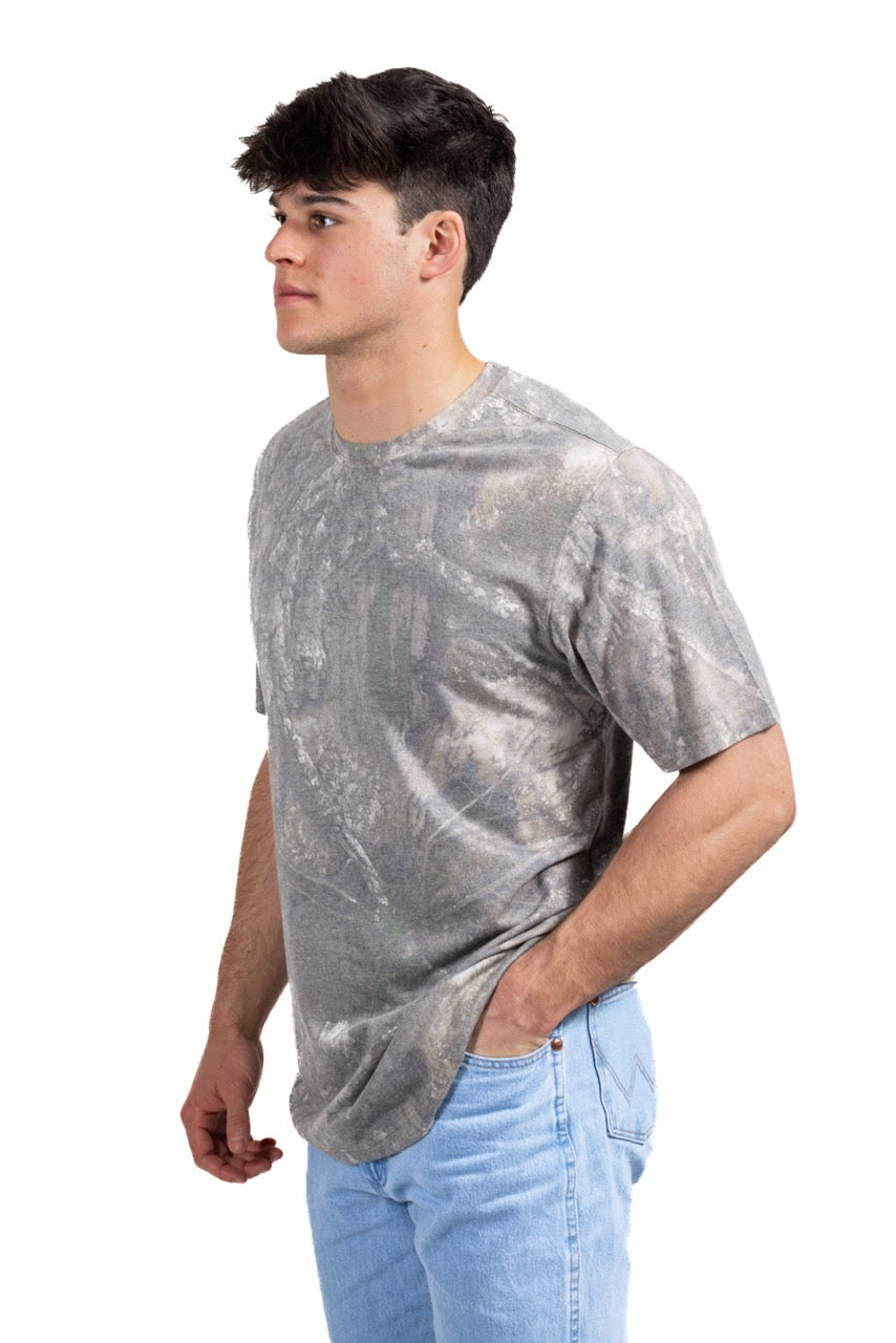 Realtree Tri Blend Short Sleeve Faded Camo Shirt - Realtree APX