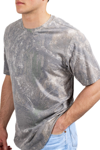 Realtree Tri Blend Short Sleeve Faded Camo Shirt - Realtree APX