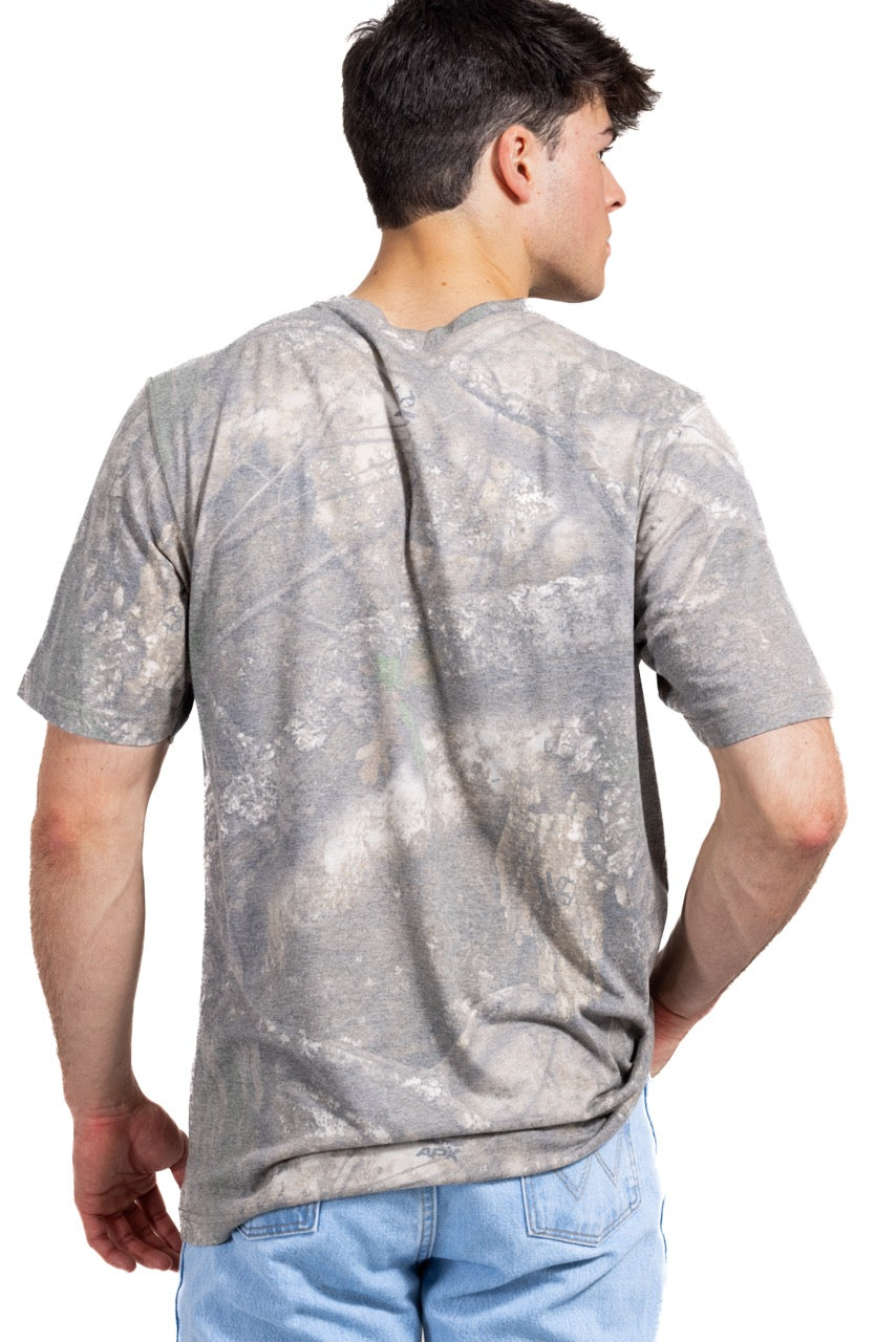 Realtree Tri Blend Short Sleeve Faded Camo Shirt - Realtree APX