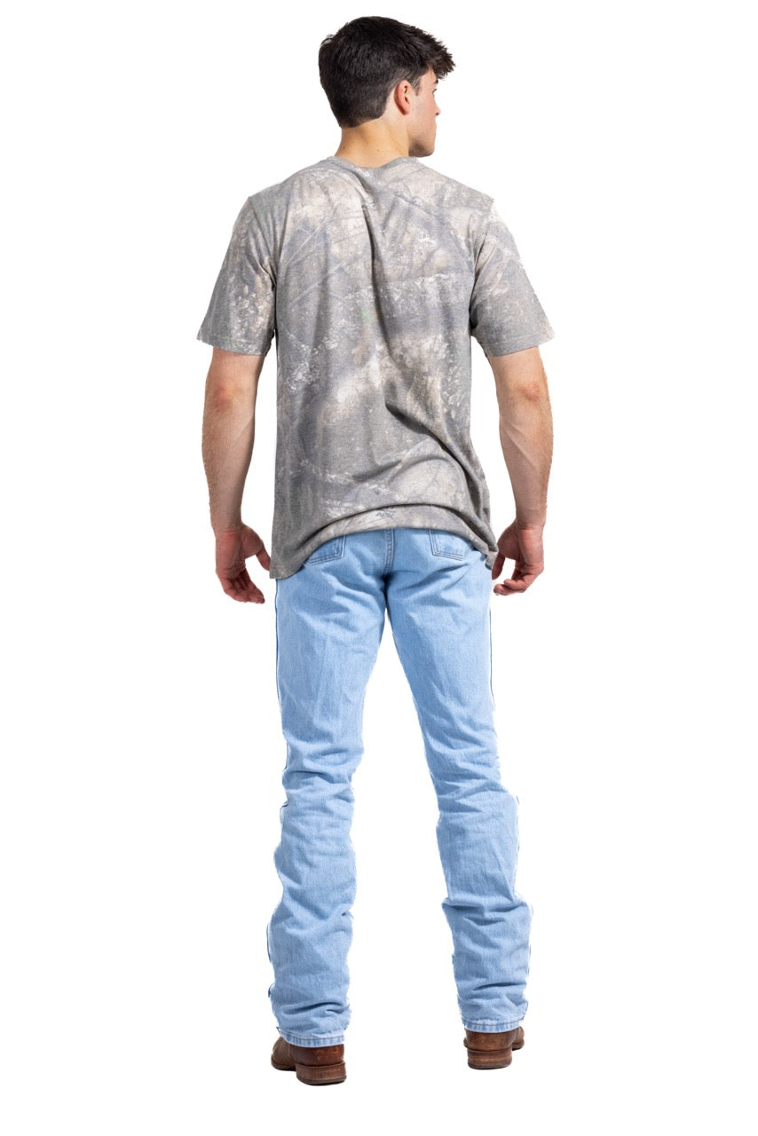 Realtree Tri Blend Short Sleeve Faded Camo Shirt - Realtree APX