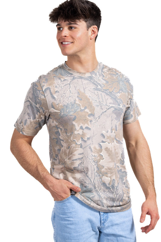 Realtree Tri Blend Short Sleeve Faded Camo Shirt - Realtree Advantage Classic