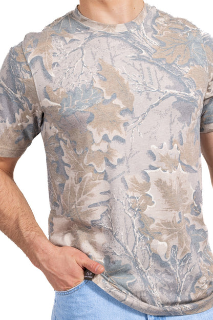 Realtree Tri Blend Short Sleeve Faded Camo Shirt - Realtree Advantage Classic