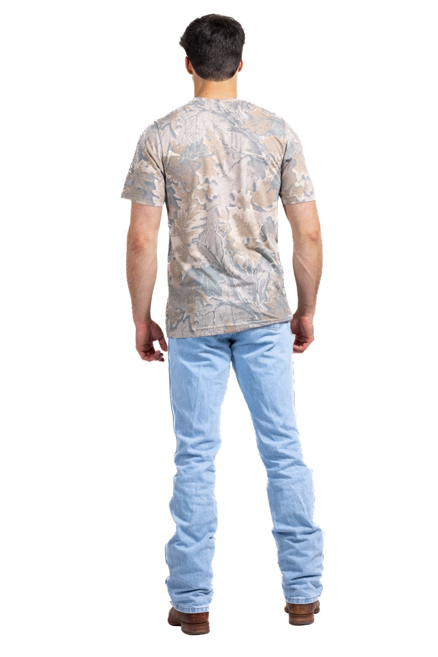 Realtree Tri Blend Short Sleeve Faded Camo Shirt - Realtree Advantage Classic