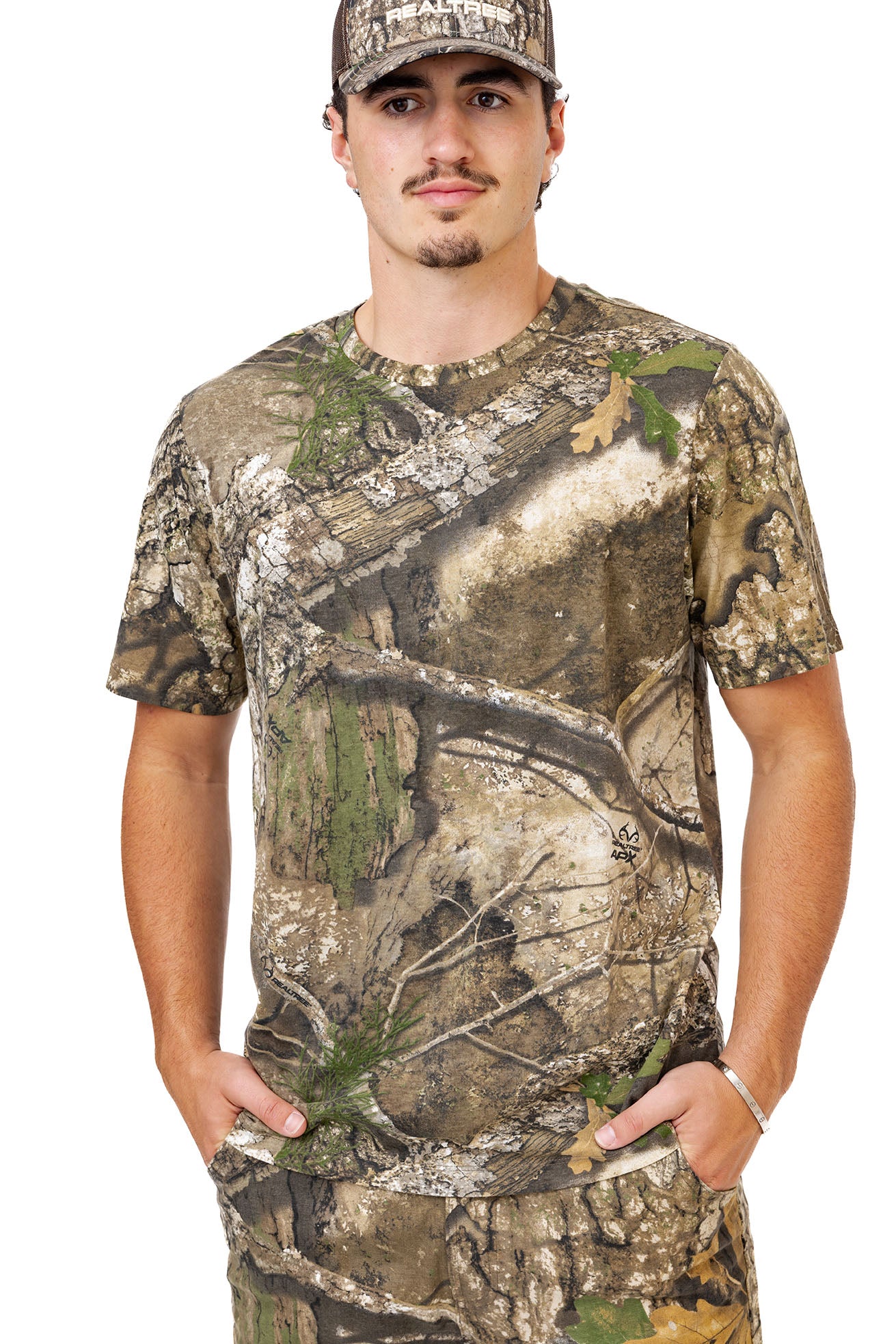 Realtree Short Sleeve Cotton Hunting Shirt - Realtree APX