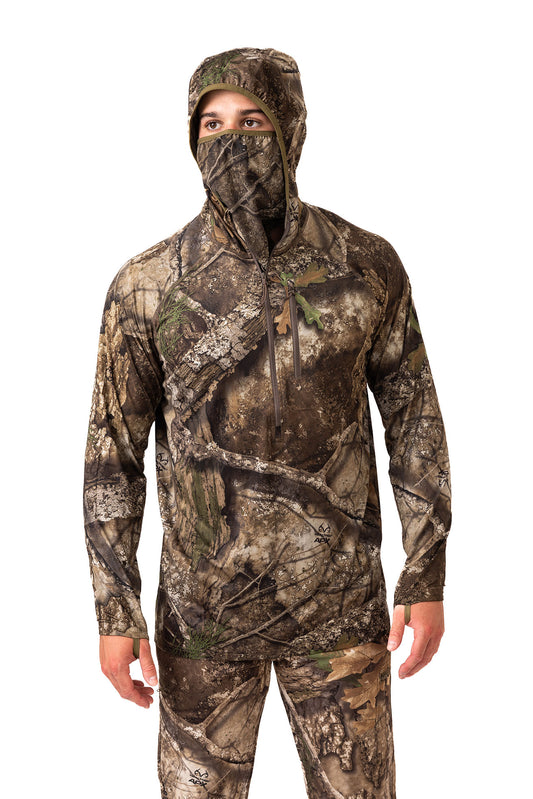 Realtree Early-Season Poly Hooded Hunting Pullover - Realtree APX