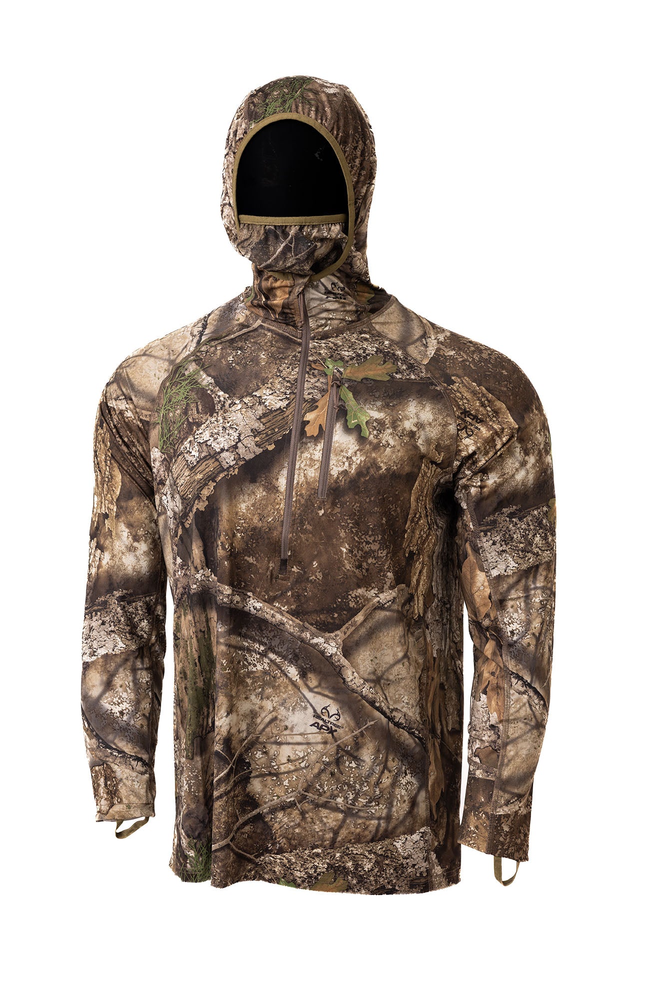 Realtree Early-Season Poly Hooded Hunting Pullover - Realtree APX