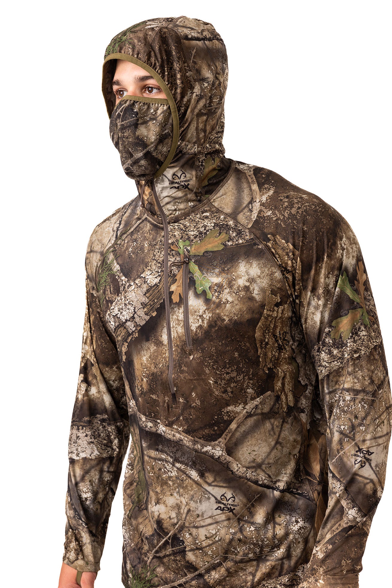Realtree Early-Season Poly Hooded Hunting Pullover - Realtree APX
