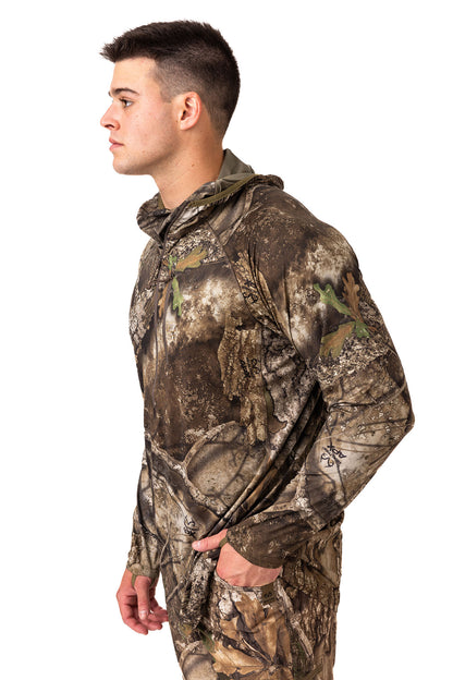 Realtree Early-Season Poly Hooded Hunting Pullover - Realtree APX