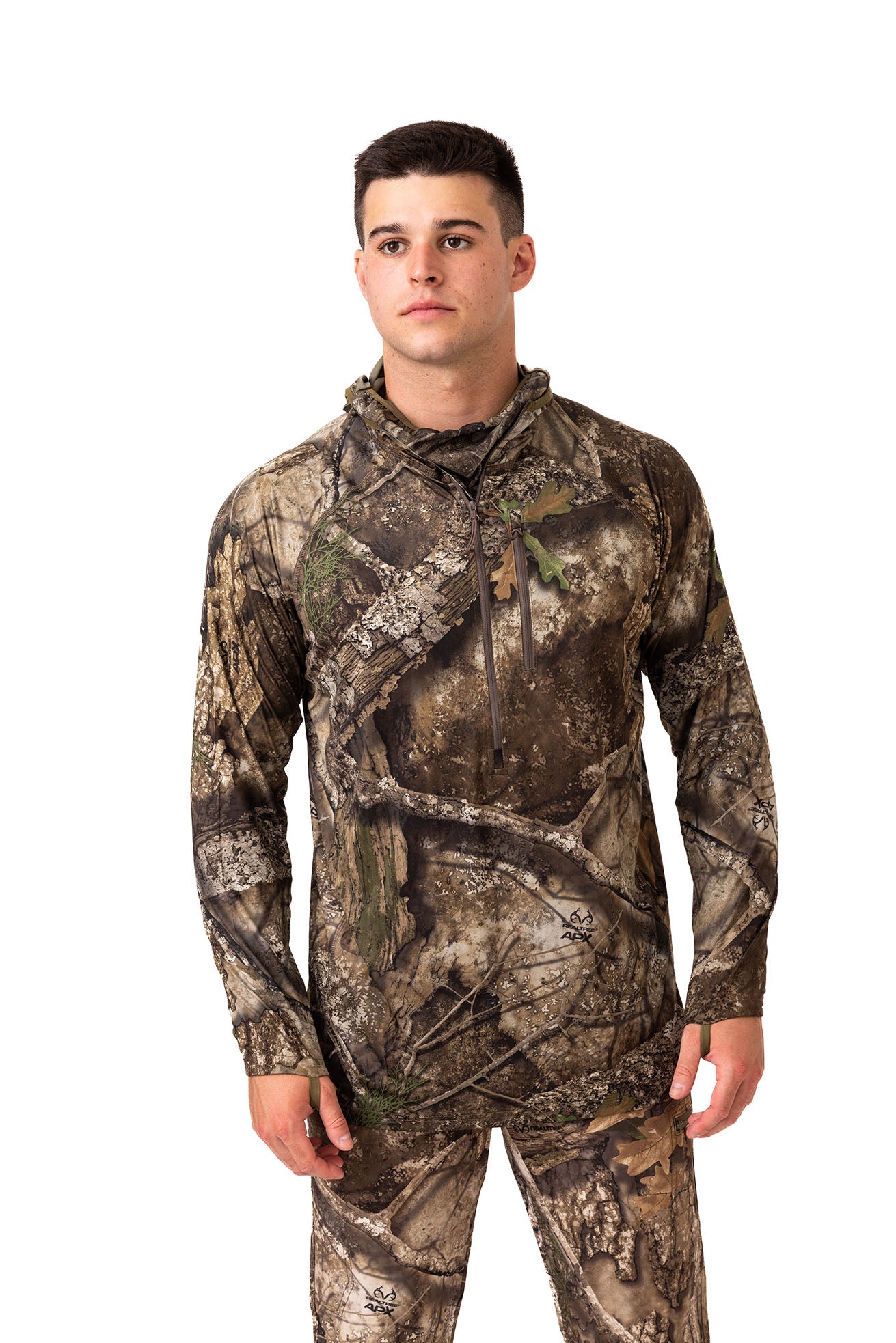 Realtree Early-Season Poly Hooded Hunting Pullover - Realtree APX