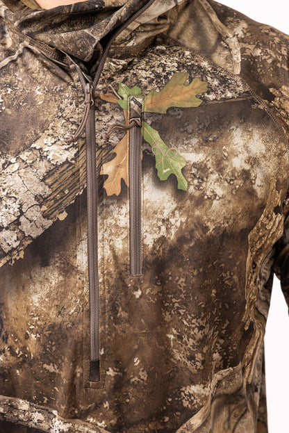 Realtree Early-Season Poly Hooded Hunting Pullover - Realtree APX