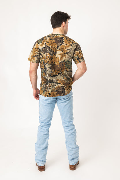 Realtree Short Sleeve Cotton Hunting Shirt - Realtree Advantage Classic