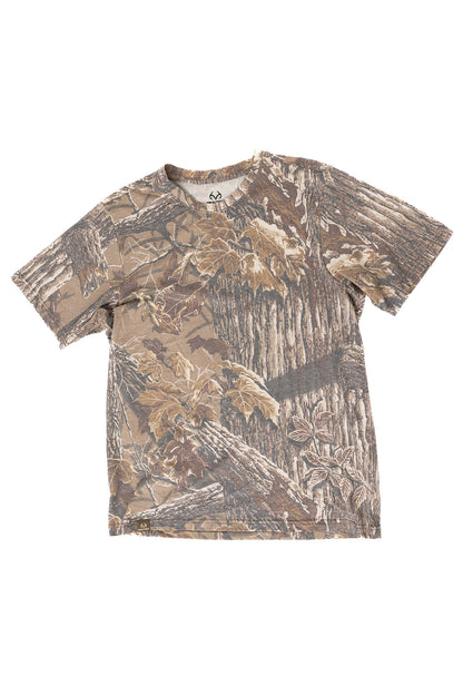 Realtree Tri Blend Short Sleeve Faded Camo Shirt - Realtree Xtra Grey