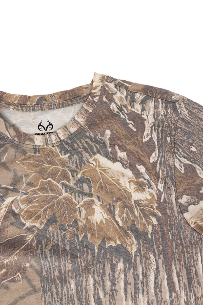 Realtree Tri Blend Short Sleeve Faded Camo Shirt - Realtree Xtra Grey