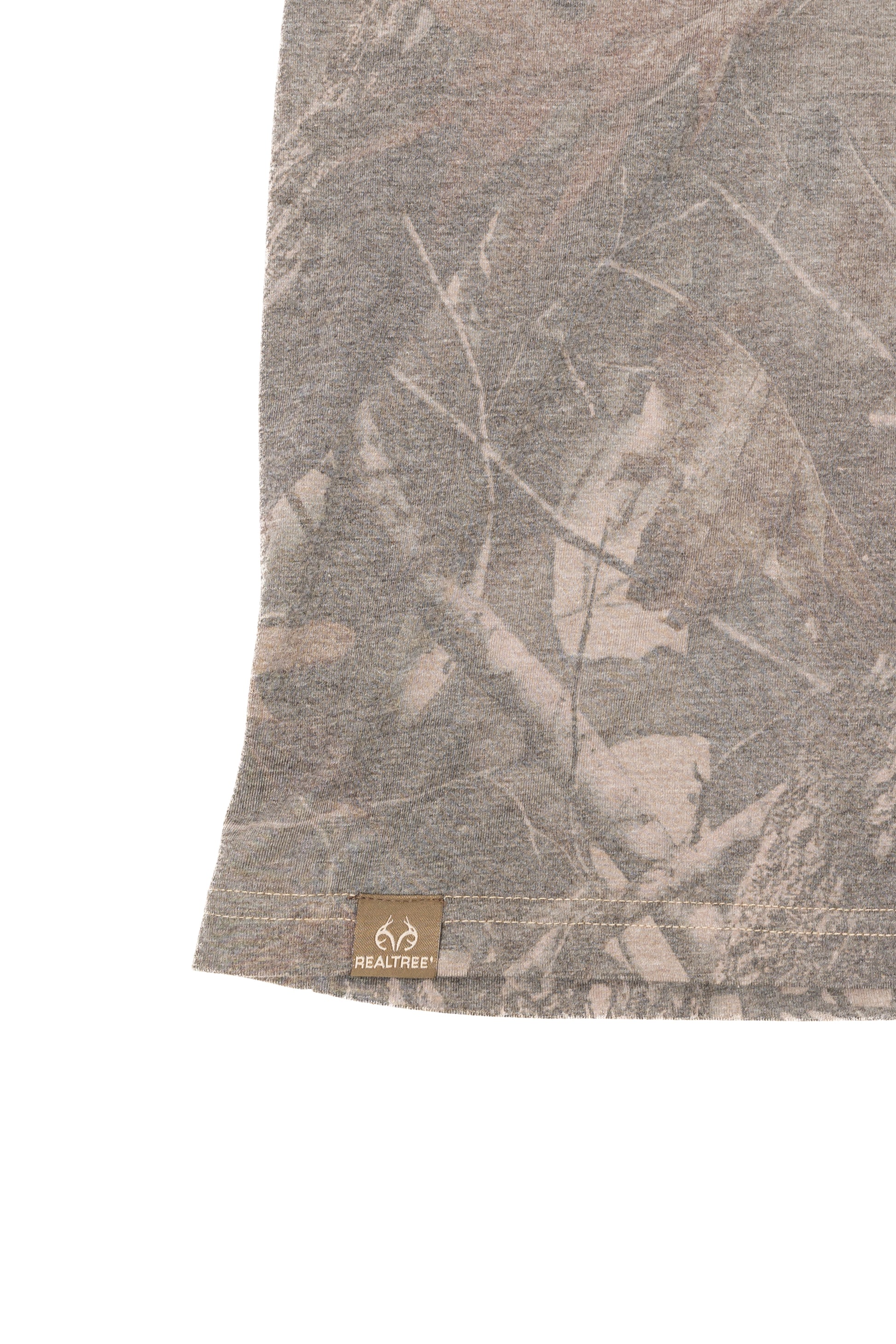 Realtree Tri Blend Short Sleeve Faded Camo Shirt - Realtree Hardwoods
