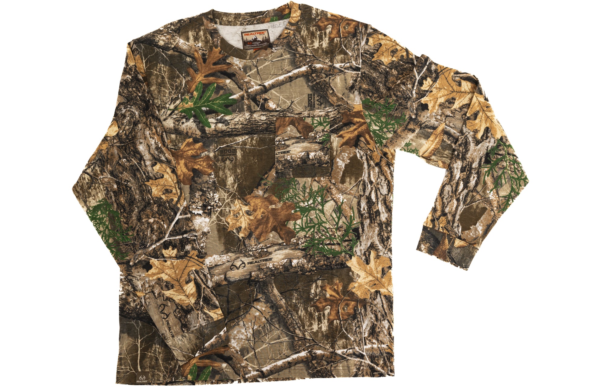 Realtree Long Sleeve Cotton Pocket Hunting Shirt - Realtree EDGE