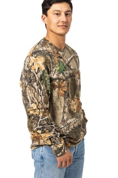 Realtree Long Sleeve Cotton Pocket Hunting Shirt - Realtree EDGE