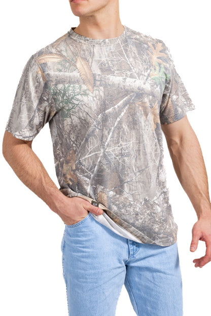 Realtree Tri Blend Short Sleeve Faded Camo Shirt - Realtree EDGE