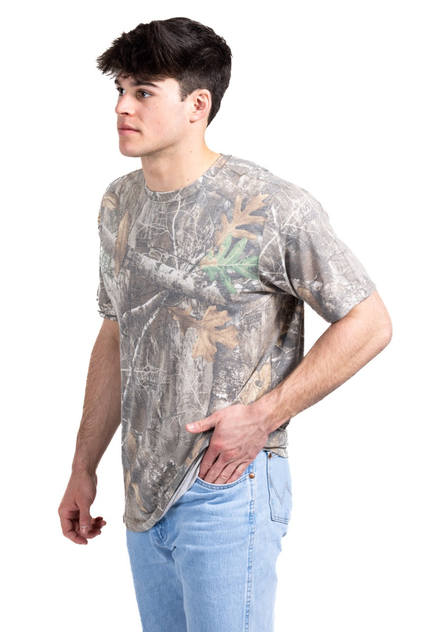 Realtree Tri Blend Short Sleeve Faded Camo Shirt - Realtree EDGE