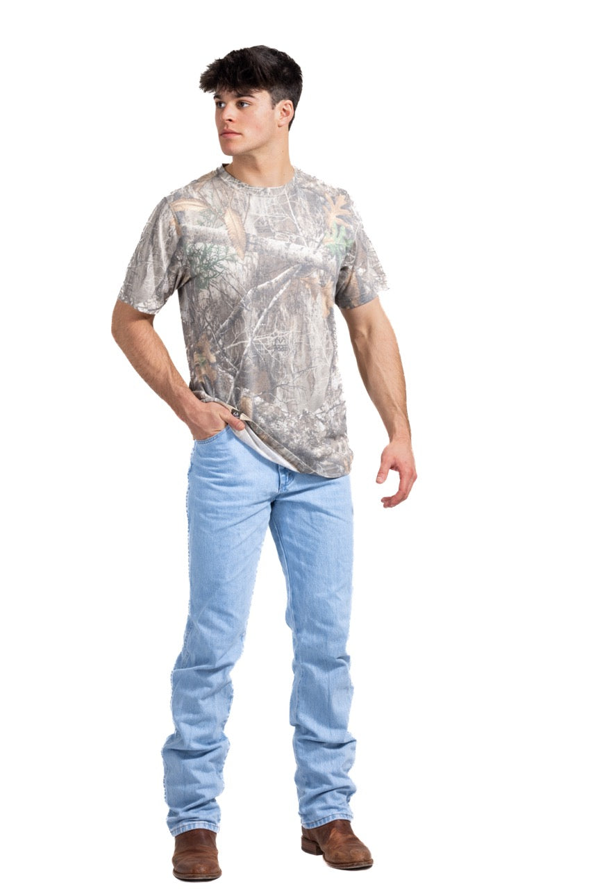 Realtree Tri Blend Short Sleeve Faded Camo Shirt - Realtree EDGE