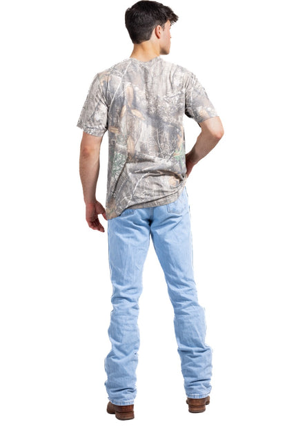 Realtree Tri Blend Short Sleeve Faded Camo Shirt - Realtree EDGE