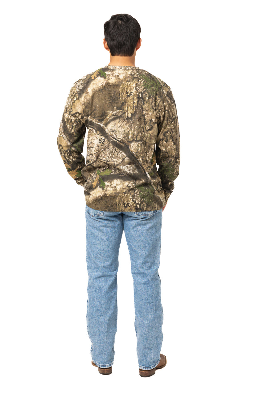 Realtree Long Sleeve Cotton Pocket Hunting Shirt - Realtree APX