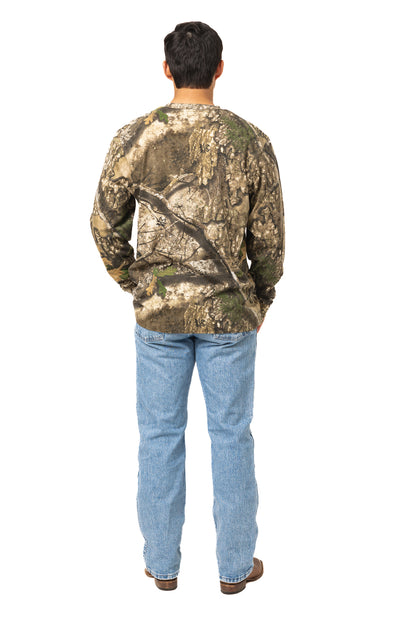 Realtree Long Sleeve Cotton Pocket Hunting Shirt - Realtree APX
