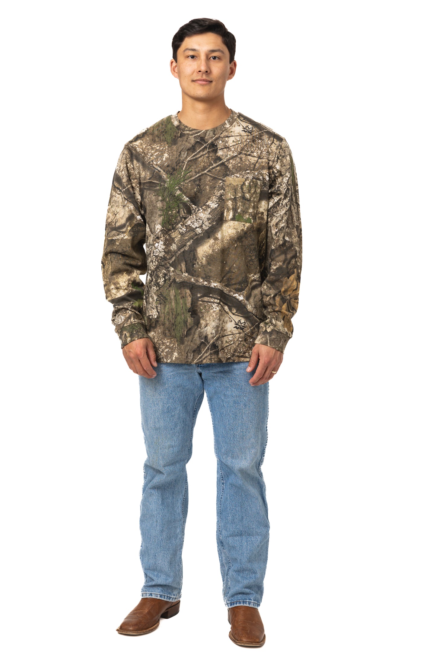 Realtree Long Sleeve Cotton Pocket Hunting Shirt - Realtree APX