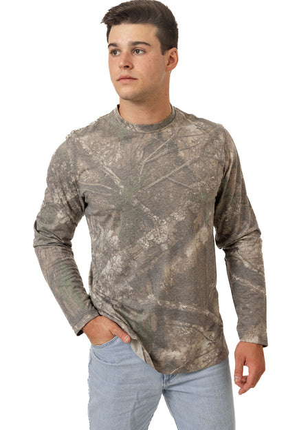 Realtree Long Sleeve Tri-Blend Faded Camo Shirt - Realtree APX