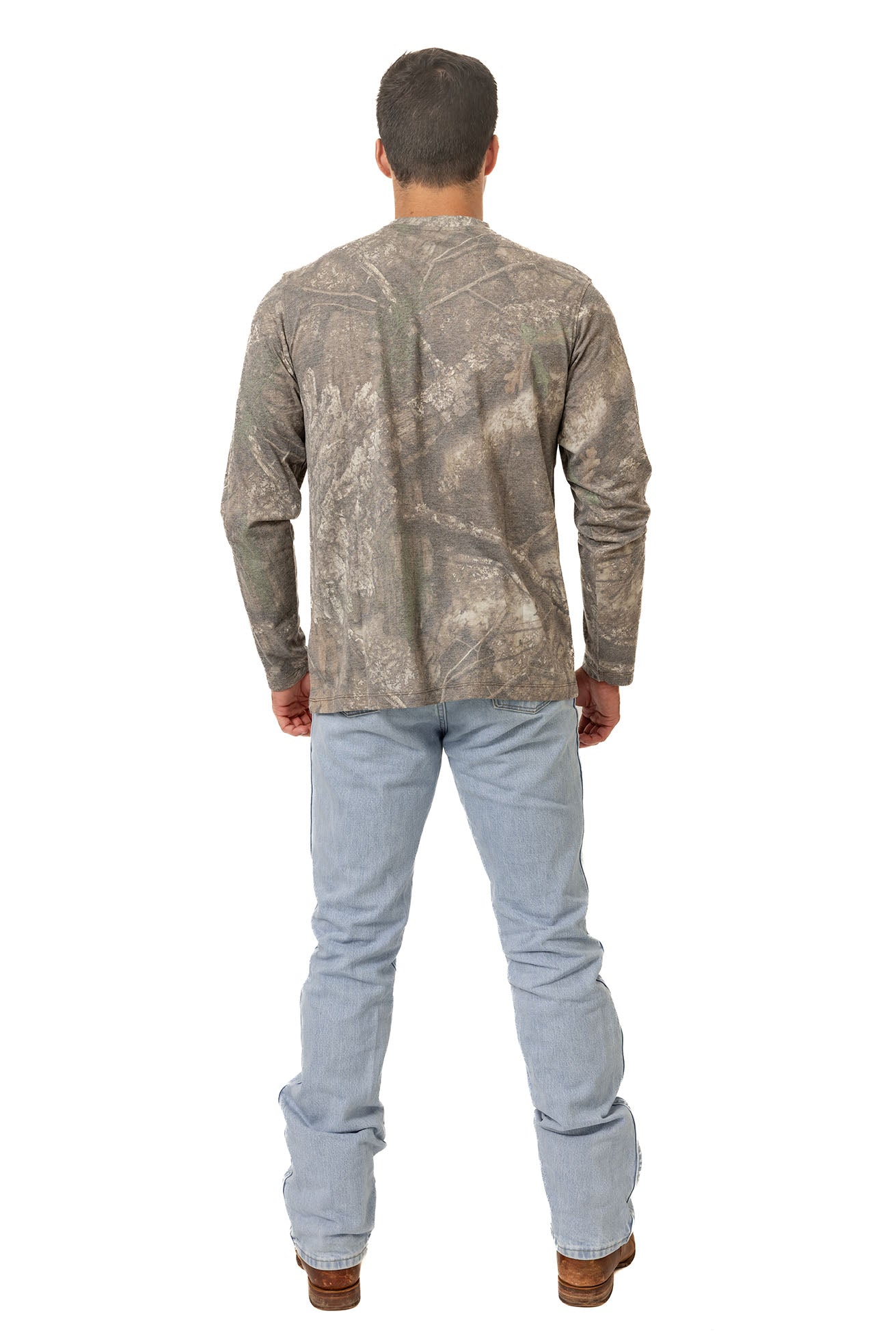 Realtree Long Sleeve Tri-Blend Faded Camo Shirt - Realtree APX
