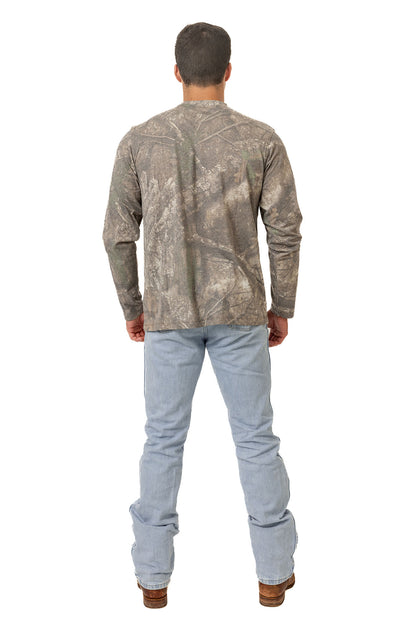 Realtree Long Sleeve Tri-Blend Faded Camo Shirt - Realtree APX