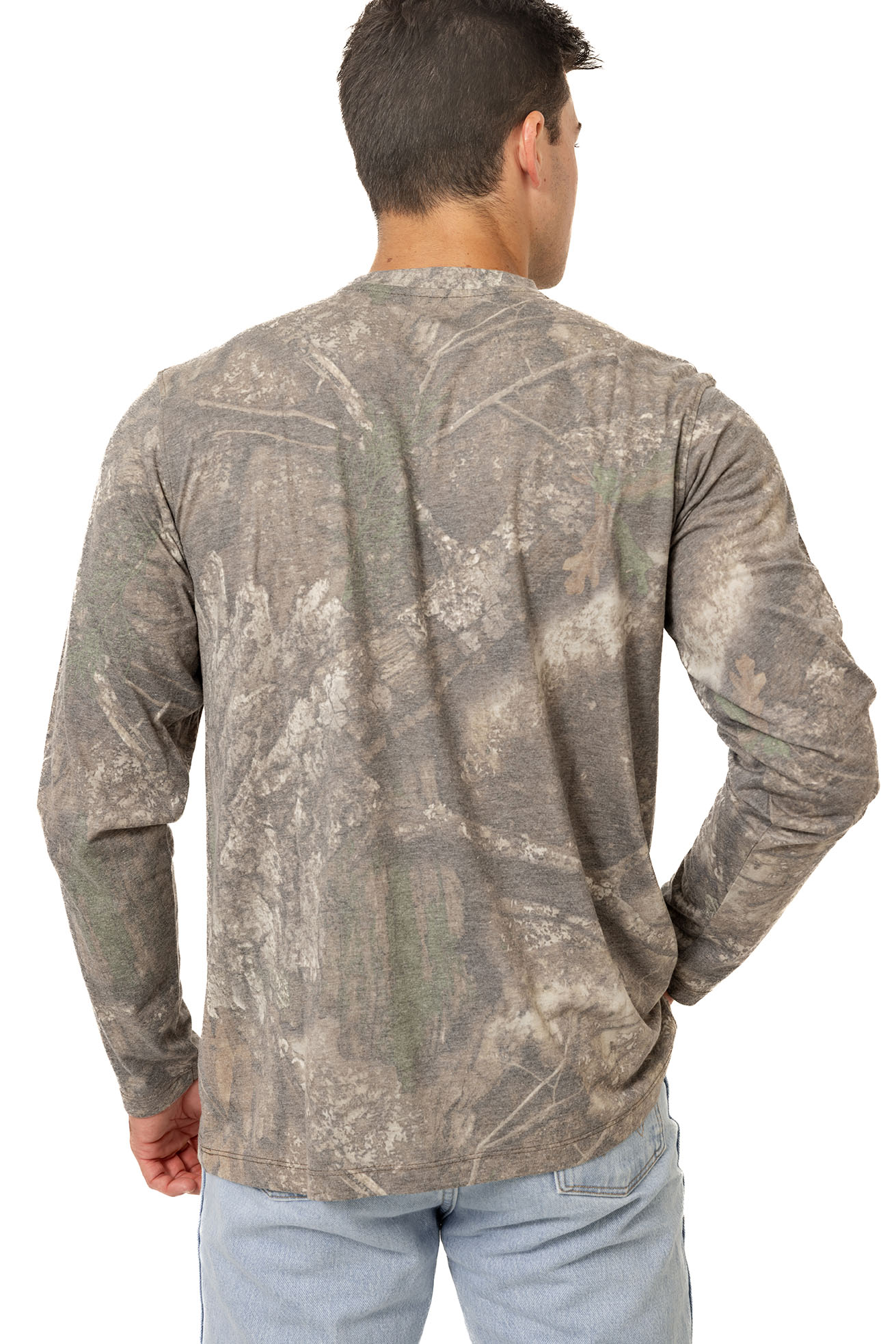 Realtree Long Sleeve Tri-Blend Faded Camo Shirt - Realtree APX